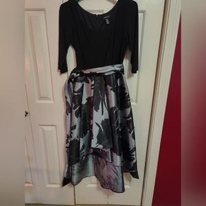 R&M Richards-scoop neck, high/low dress